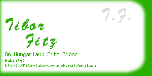 tibor fitz business card